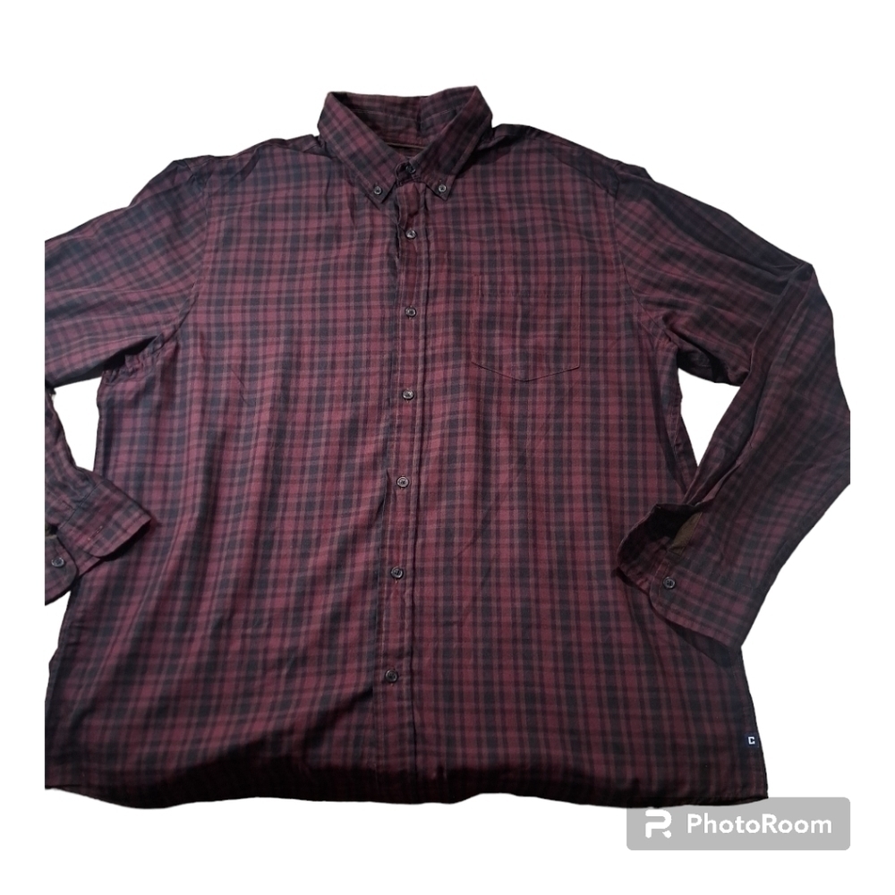 CHAPS Easy Care Twill Mens XXL Button Down Long Sleeve Shirt